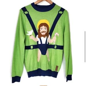 Tipsy Elves. Sweet Baby Jesus sweater. Christmas. Ugly Sweater Party. Size M
